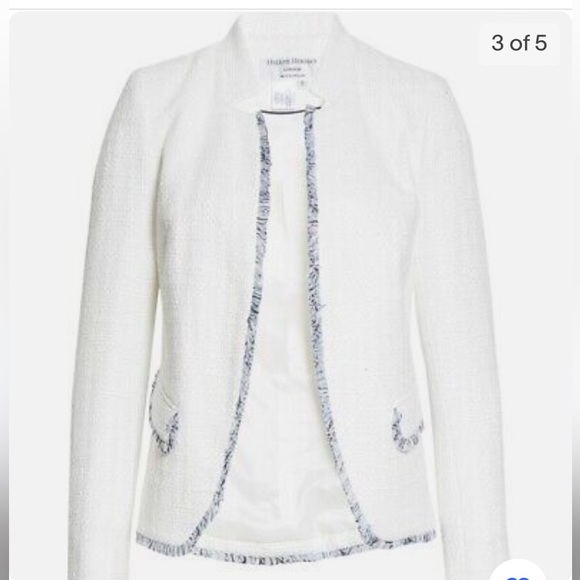 Helen Bergman tweed blazer jacket with fringe size Xs - Picture 15 of 15